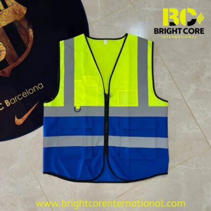Two-Tone Safety Vest with multi-pockets